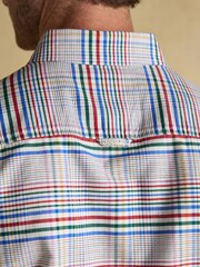 Joules Oxford Classic Fit Multi Check Long Sleeve Cotton Shirt - Image 10 of 12