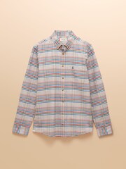 Joules Oxford Classic Fit Multi Check Long Sleeve Cotton Shirt - Image 12 of 12