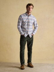 Joules Oxford Classic Fit Multi Check Long Sleeve Cotton Shirt - Image 5 of 12