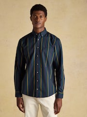 Joules Oxford Classic Fit Multi Stripe Long Sleeve Cotton Shirt - Image 1 of 12