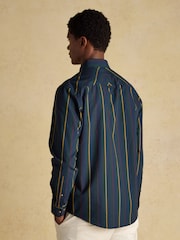 Joules Oxford Classic Fit Multi Stripe Long Sleeve Cotton Shirt - Image 2 of 12