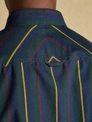Joules Oxford Classic Fit Multi Stripe Long Sleeve Cotton Shirt - Image 7 of 12