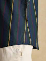 Joules Oxford Classic Fit Multi Stripe Long Sleeve Cotton Shirt - Image 9 of 12