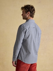 Joules Cotton Poplin Blue Long Sleeve Gingham Shirt - Image 2 of 11