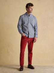 Joules Cotton Poplin Blue Long Sleeve Gingham Shirt - Image 3 of 11