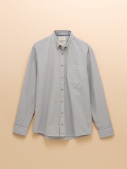 Joules Cotton Poplin Navy Long Sleeve Stripe Shirt - Image 10 of 10