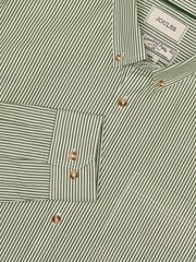 Joules Cotton Poplin Green Long Sleeve Stripe Shirt - Image 1 of 10