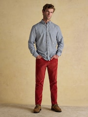 Joules Classic Fit Blue Cotton Printed Shirt - Image 3 of 10