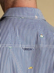 Joules Classic Fit Blue Cotton Printed Shirt - Image 8 of 10