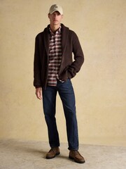 Joules Oxford Classic Fit Red Check Long Sleeve Cotton Shirt - Image 11 of 12