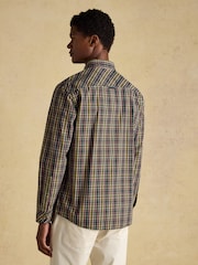 Joules Classic Fit Cotton Green Poplin Long Sleeve Check Shirt - Image 3 of 9