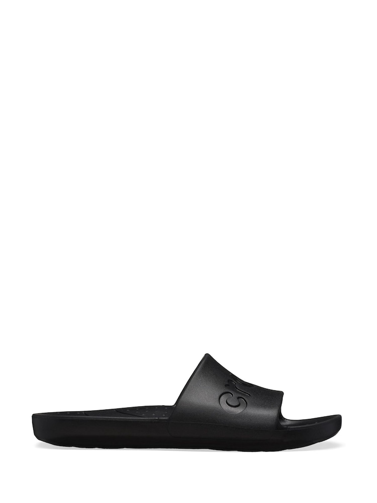 Crocs Black Slide Sandals - Image 1 of 4