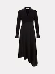 Phase Eight Black Valeria Satin Woven Dress - Image 6 of 6