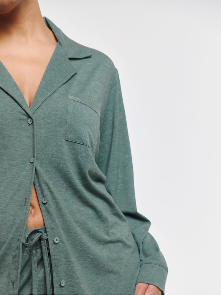Simply Be Green Pretty Lounge Pyjamas - Image 4 of 4