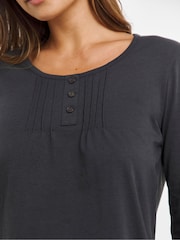 JD Williams Black Pretty Secrets Long Sleeves Pyjamas Set - Image 3 of 3