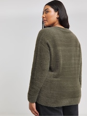 Simply Be Green Feather Jumper - Image 2 of 4