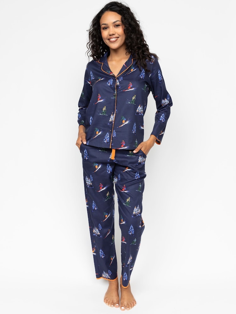 Cyberjammies – Pyjama-Set mit Alpen-Skimuster - Image 1 of 7