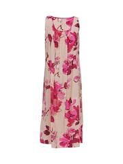 Cyberjammies Pink Peach Floral Print Bus Long Nightdress - Image 4 of 4
