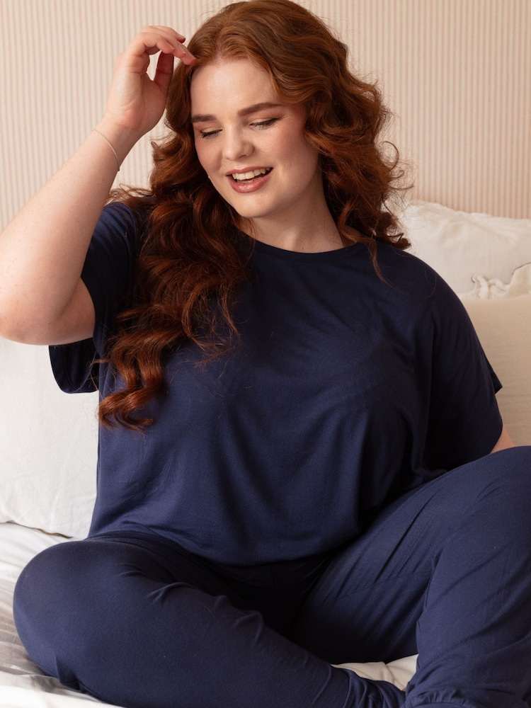 Cyberjammies Alpes Jersey Capslv Slouch Top & Pyjama Set - Imagen 1 de 3 Cyberjammies Alpes Jersey Capslv Slouch Top & Pyjama Set - Imagen 1 de 3