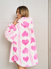 Jim Jam the Label Oversized Cream Heart Hoodie - Image 3 of 6