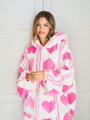 Jim Jam the Label Oversized Cream Heart Hoodie - Image 4 of 6