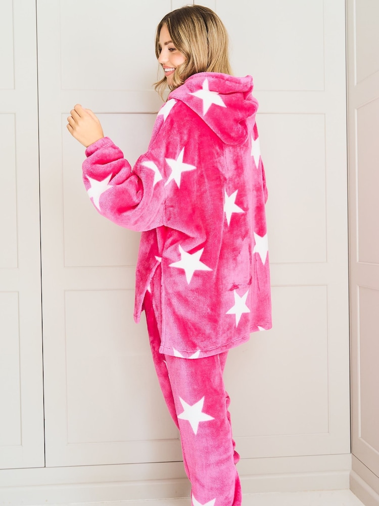 Jim Jam the Label Pink Fleece Star Twosie - Image 2 of 6