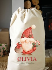 Personalised 100% Cotton Initial & Santa Sack by Loveabode - Image 4 of 4