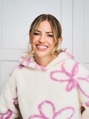 Jim Jam the Label Cream Floral Fleece Twosie - Image 6 of 6
