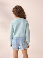 Sage Green Button Up Cardigan (3-16yrs) - Image 2 of 6