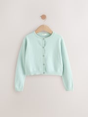 Sage Green Button Up Cardigan (3-16yrs) - Image 3 of 6