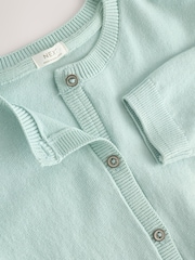 Sage Green Button Up Cardigan (3-16yrs) - Image 5 of 6