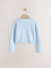 Blue Button Up Cardigan (3-16yrs) - Image 2 of 4