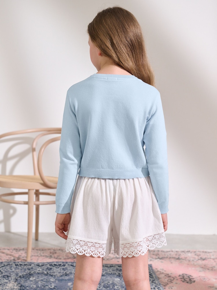 Blau - Strickjacke mit Knopfleiste (3–16 Jahre) - Bild 2 von 7 Blau - Strickjacke mit Knopfleiste (3–16 Jahre) - Bild 2 von 7