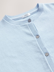 Blue Button Up Cardigan (3-16yrs) - Image 4 of 4