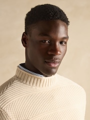 Joules Cream Guernsey Style Knitted Jumper - Image 3 of 6