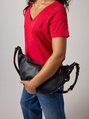 SCAMP & DUDE Black Studded Mini Slouch Bag - Image 2 of 2