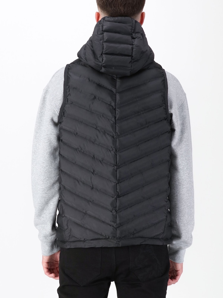 Luke 1977 New Global Hooded Black Gilet - Image 2 of 7