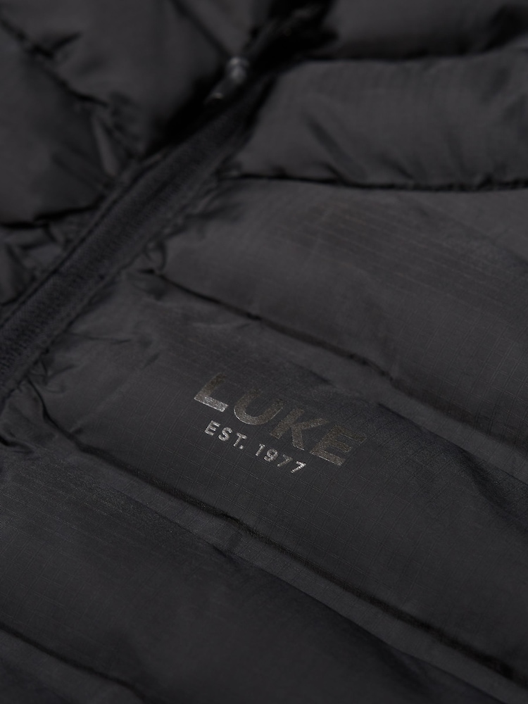 Luke 1977 New Global Hooded Black Gilet - Image 7 of 7