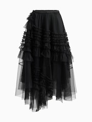 AllSaints Black Jen Tulle Skirt - Image 6 of 6