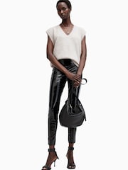 AllSaints White Rebel Tank Top - Image 1 of 8