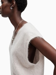 AllSaints White Rebel Tank Top - Image 6 of 8