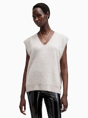 AllSaints White Rebel Tank Top - Image 7 of 8