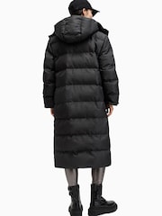 AllSaints Black Allana Puffer Coat - Image 2 of 9