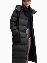 AllSaints Black Allana Puffer Coat - Image 5 of 9