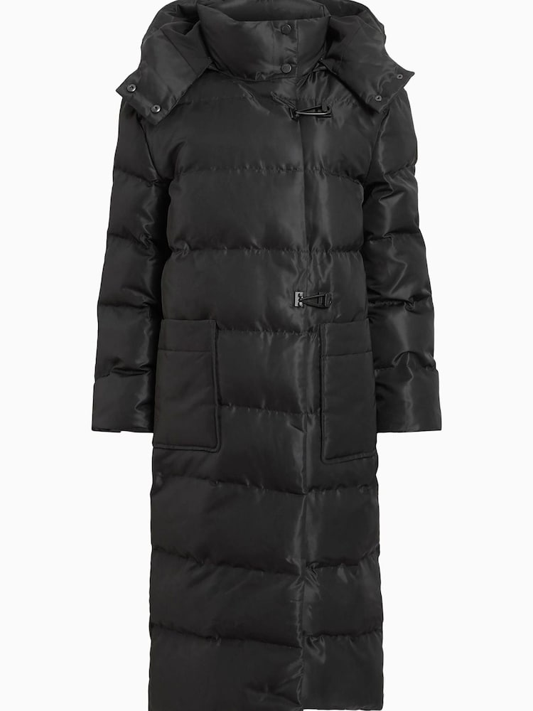 AllSaints Black Allana Puffer Coat - Image 9 of 9
