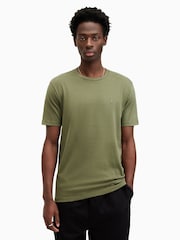 AllSaints Green Brace Short Sleeves 100% Organic Cotton T-Shirt Crew 3 Pack - Image 14 of 17