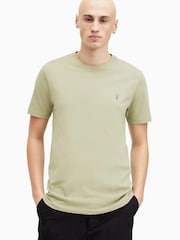 AllSaints Green Brace Short Sleeves 100% Organic Cotton T-Shirt Crew 3 Pack - Image 3 of 17