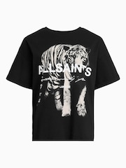 AllSaints Black Kit Briar 100% Organic Cotton T-Shirt - Image 6 of 6