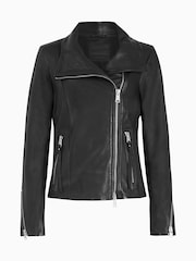 AllSaints Black Ellis Biker Jackets - Image 7 of 7