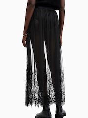 AllSaints Black Ariella Lace Skirt - Image 3 of 8